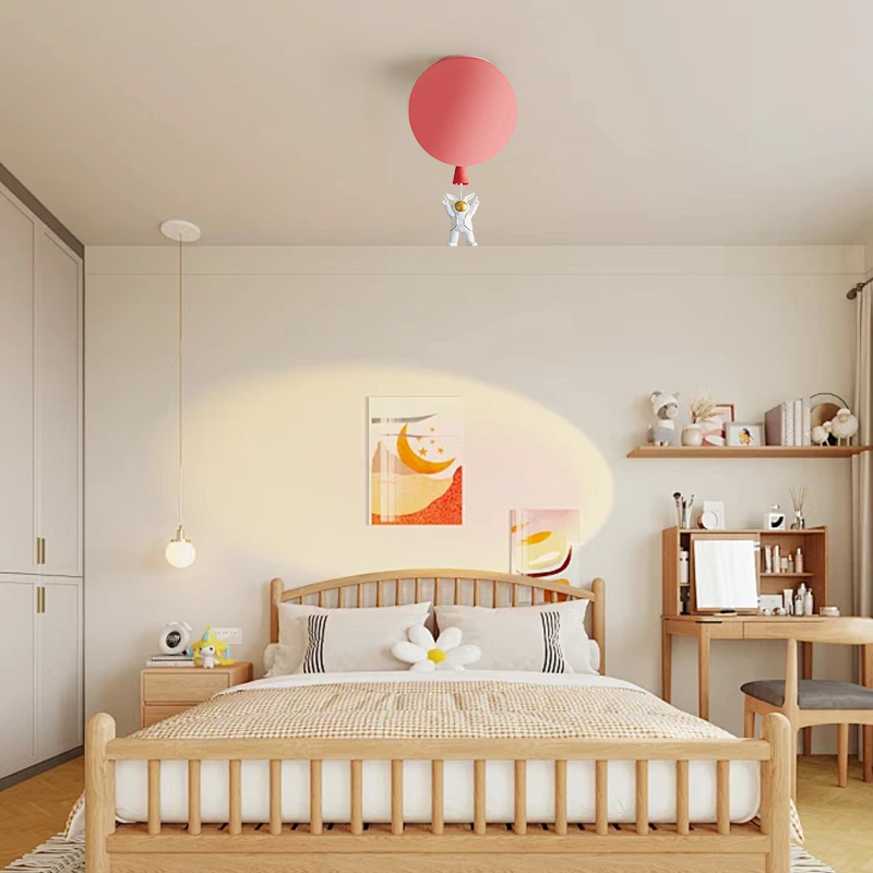 Red Acrylic Ceiling Light for Living room